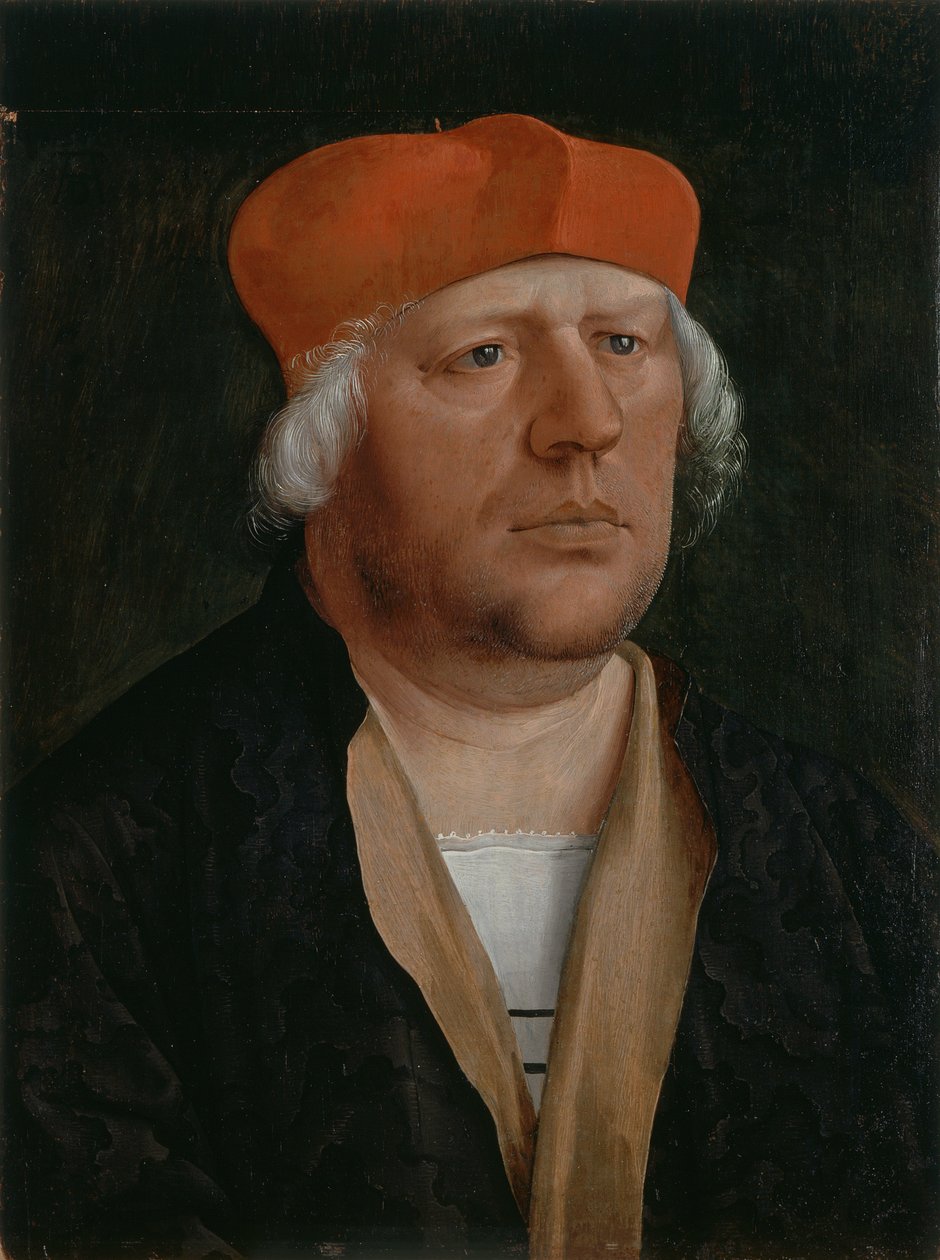 Portrét kanovníka, asi 1520 (olej na desce) od Marx Reichlich