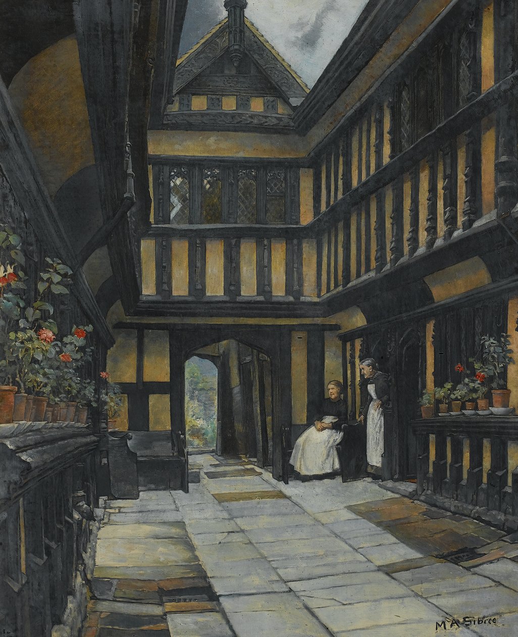 Fords Hospital, Coventry, konec 19.-začátek 20. století od Mary Anne Sibree