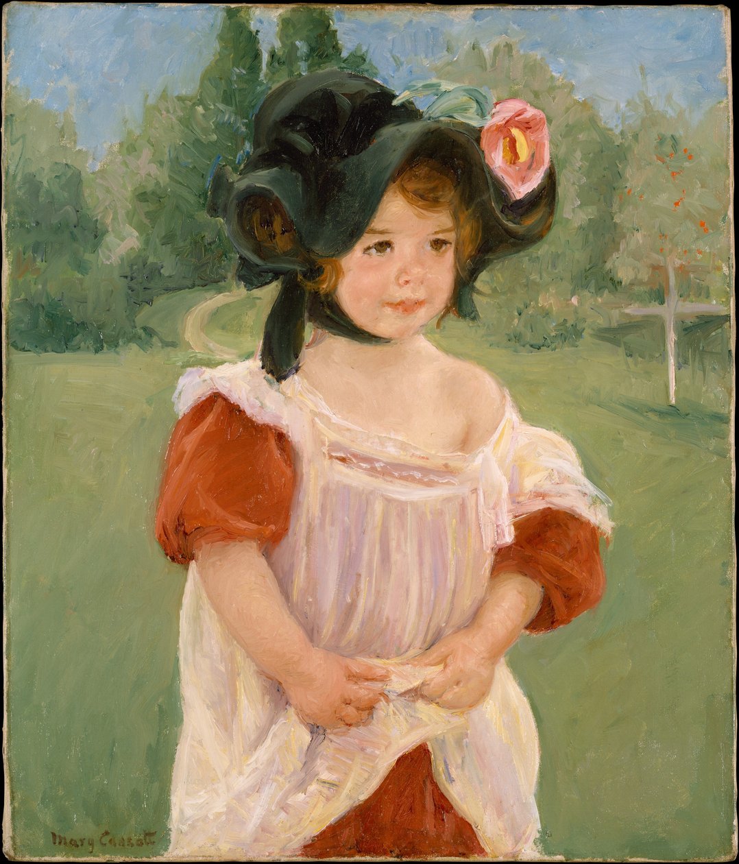Dětství v zahradě od Mary Cassatt