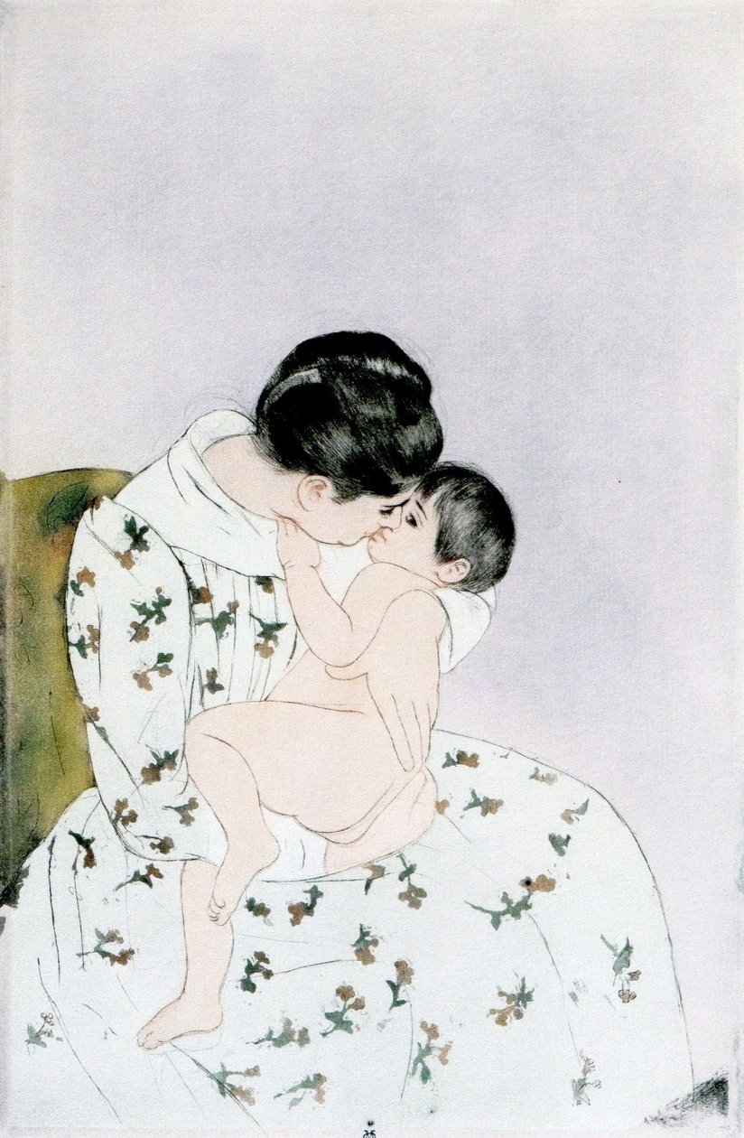 Matky polibek od Mary Cassatt