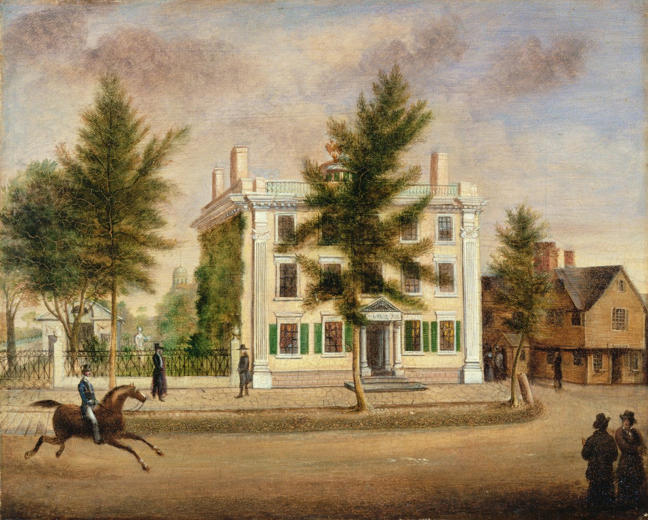 Pickman-Derby House, 74 Washington Street, Salem, Massachusetts, kolem 1825 od Mary Jane Derby