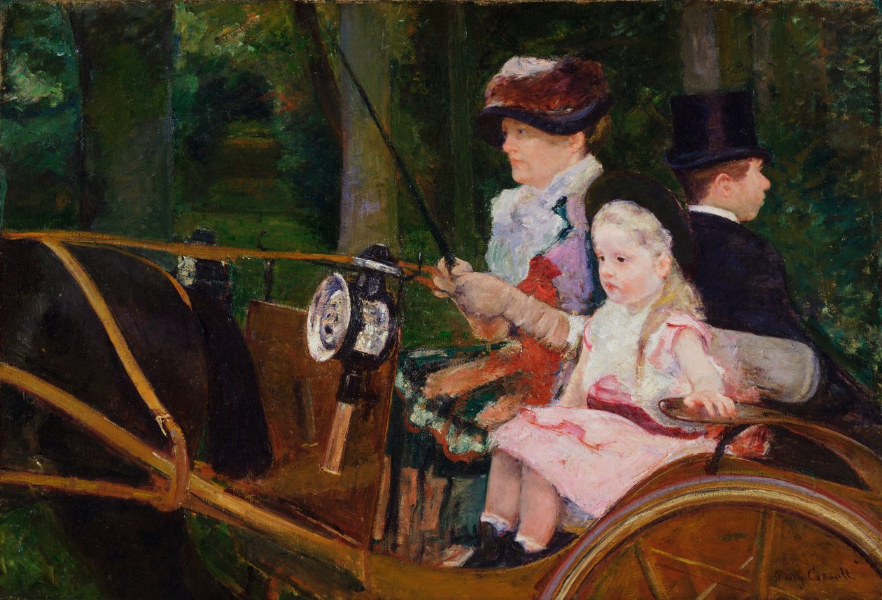 Řízení ženy a dívky od Mary Cassatt