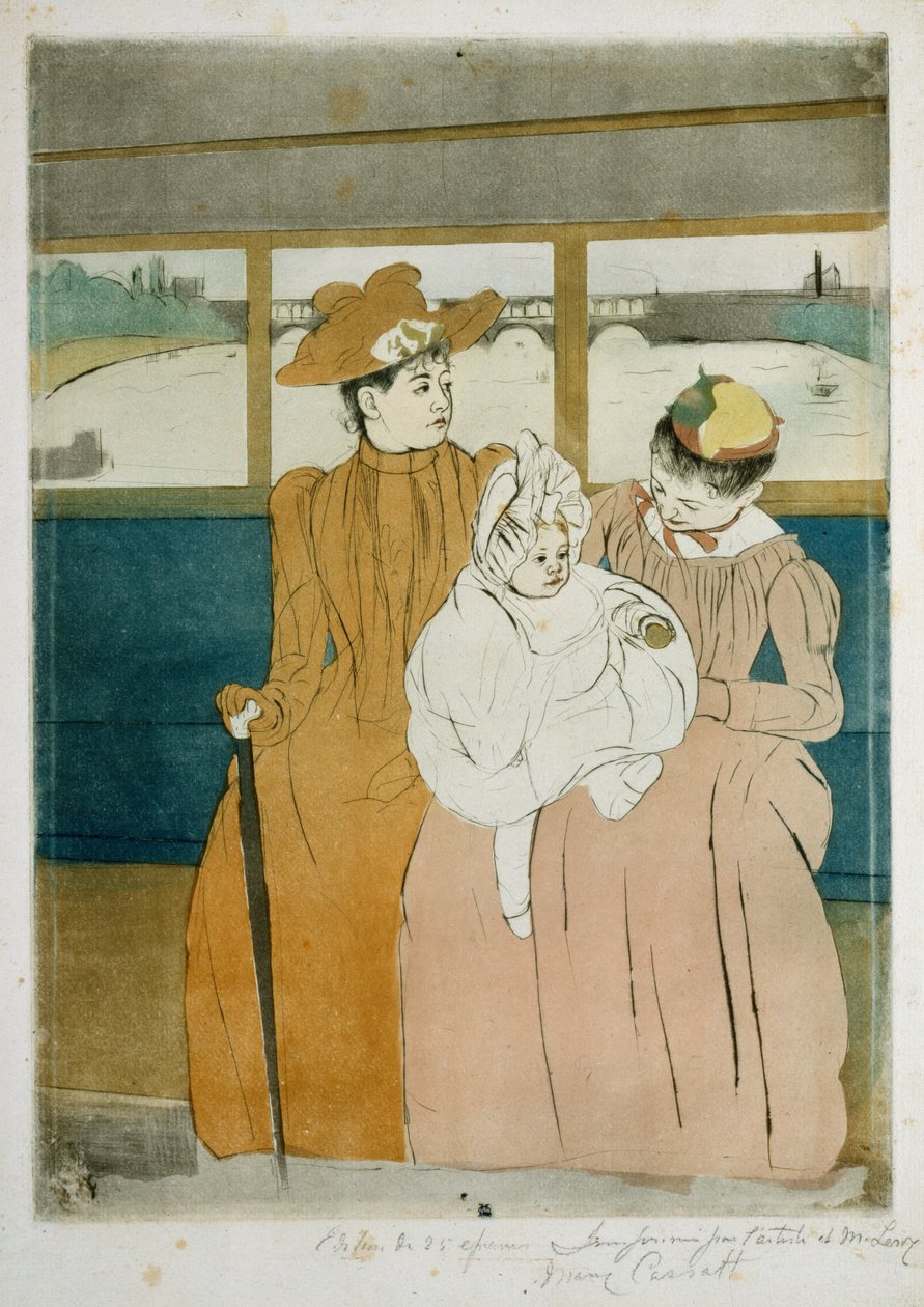 V Omnibusu od Mary Cassatt