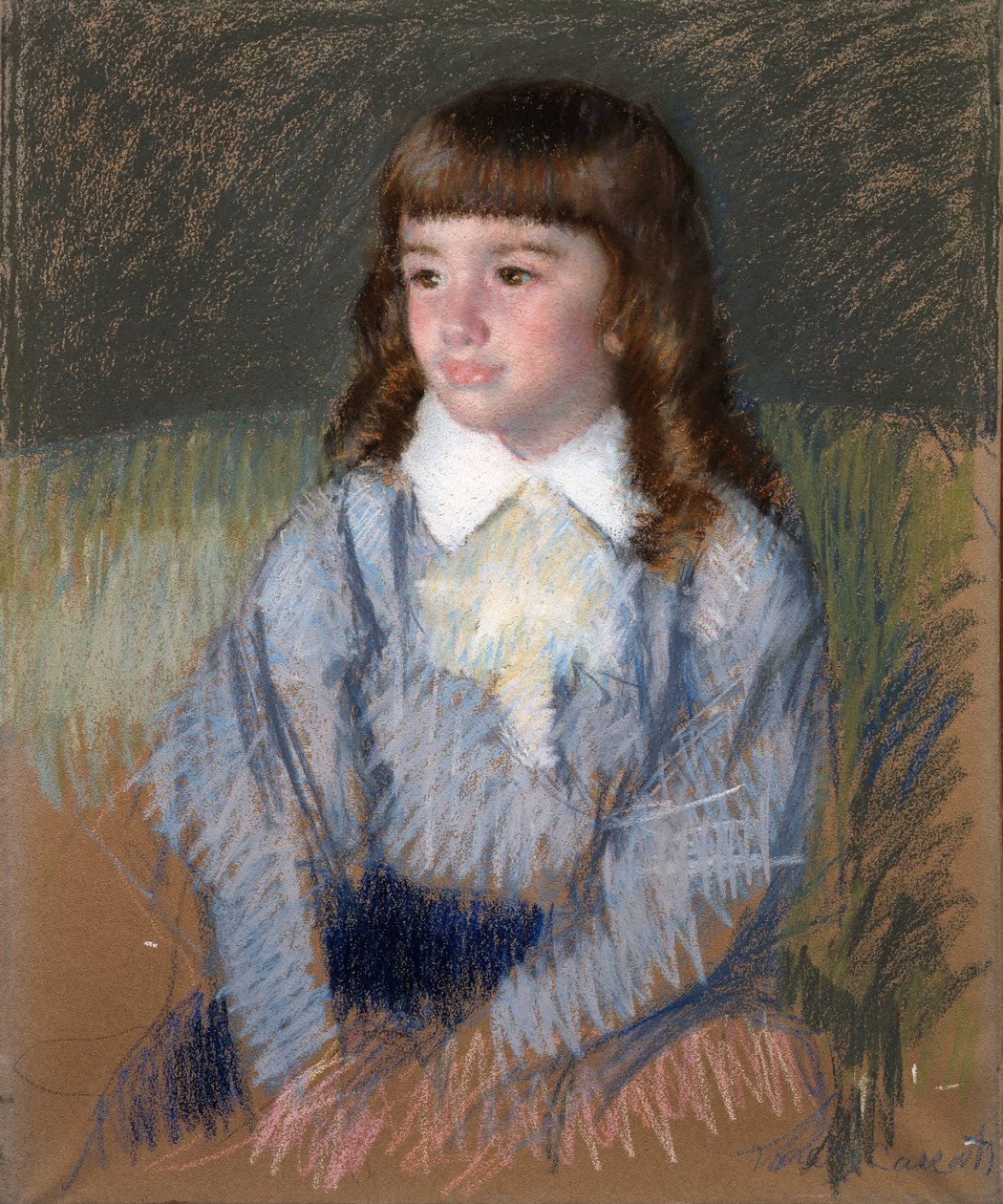 Malý chlapec v modrém od Mary Cassatt