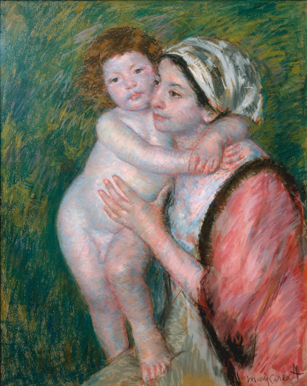 Matka a dítě, 1914 od Mary Cassatt
