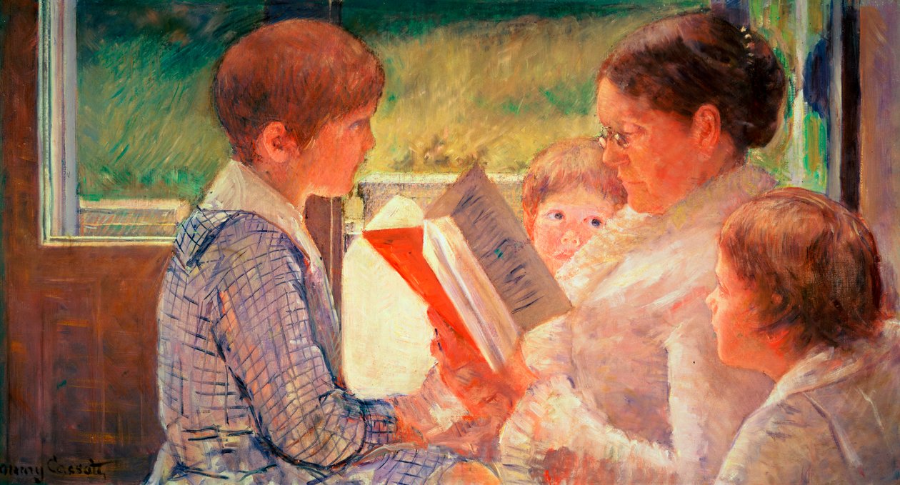 Paní Cassatt Reading svým vnoučatům, 1888 od Mary Cassatt