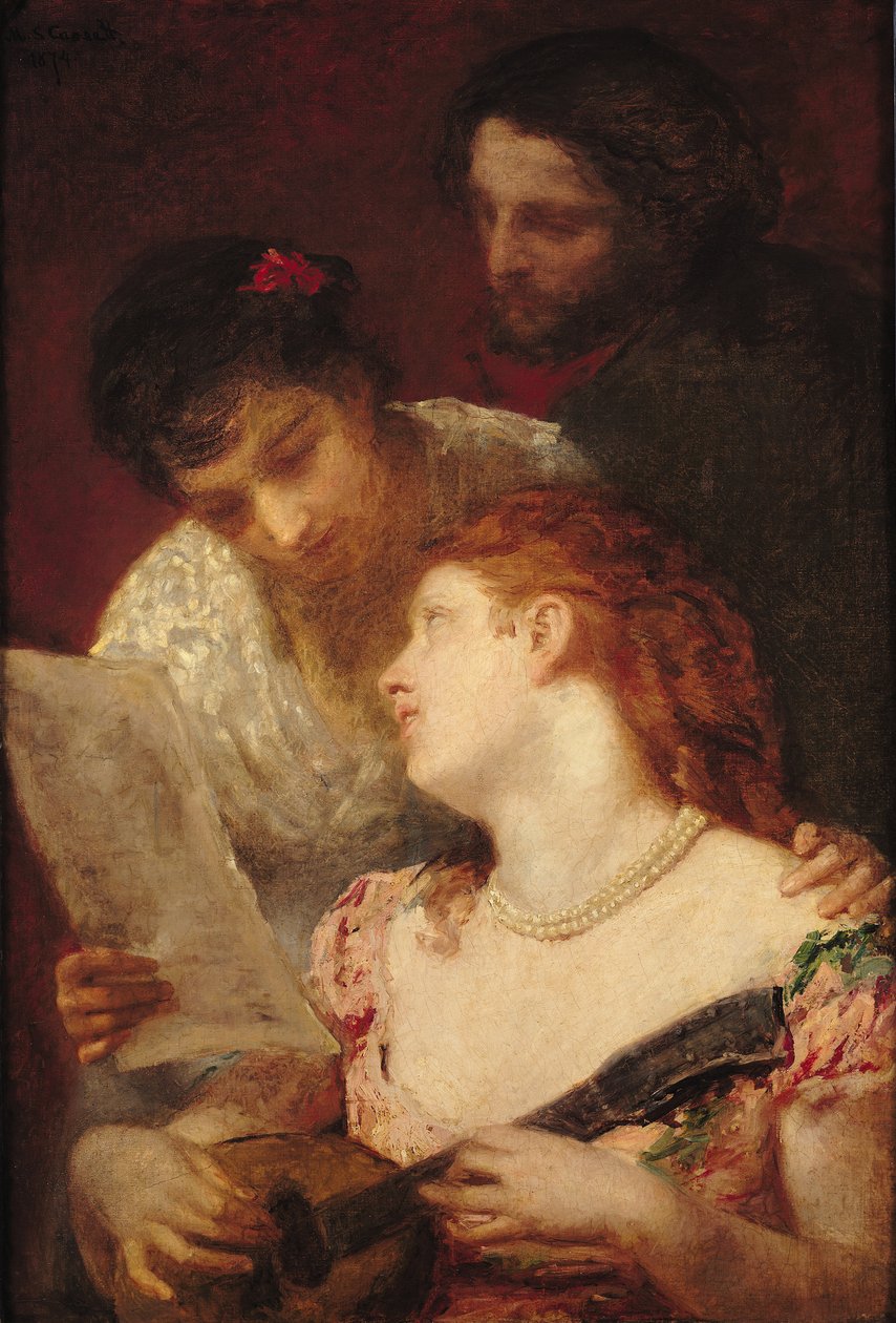 Hudební večírek, 1874 od Mary Cassatt
