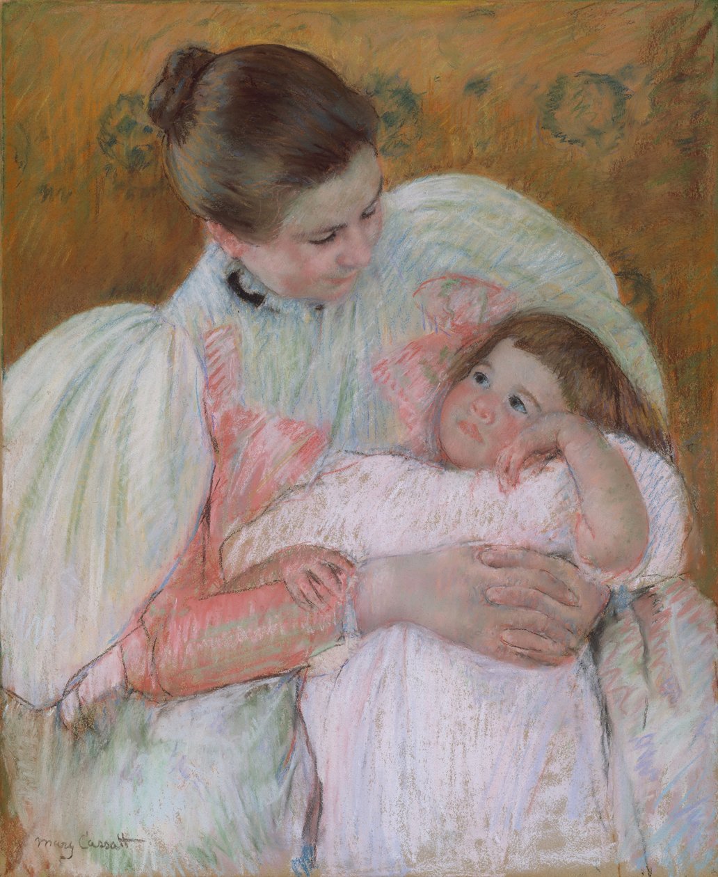Zdravotní sestra a dítě, 1896-7 od Mary Cassatt