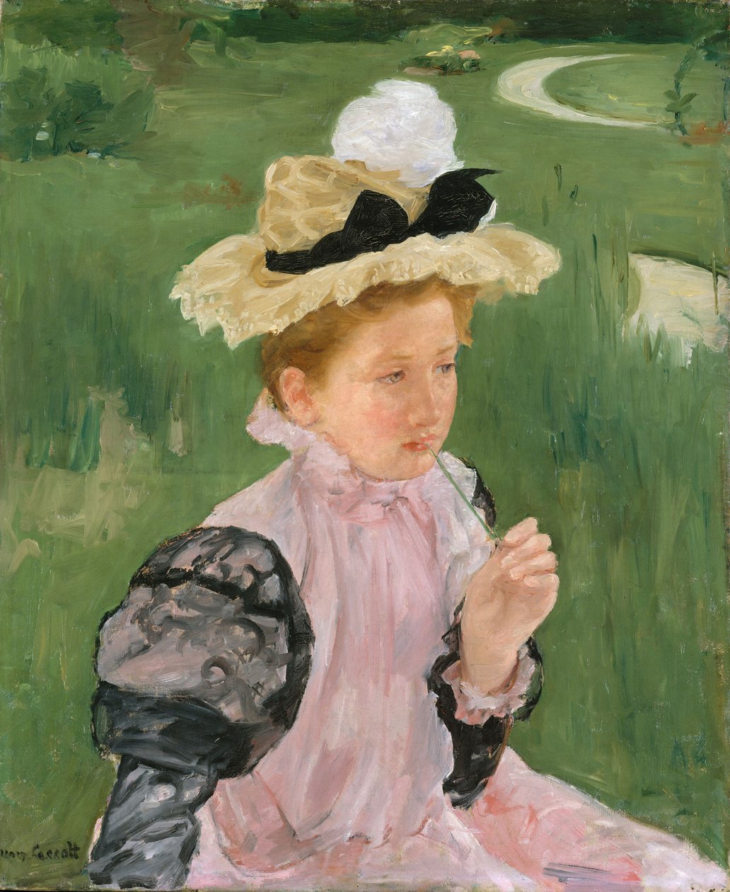 Portrét mladé dívky, kolem roku 1899 od Mary Cassatt