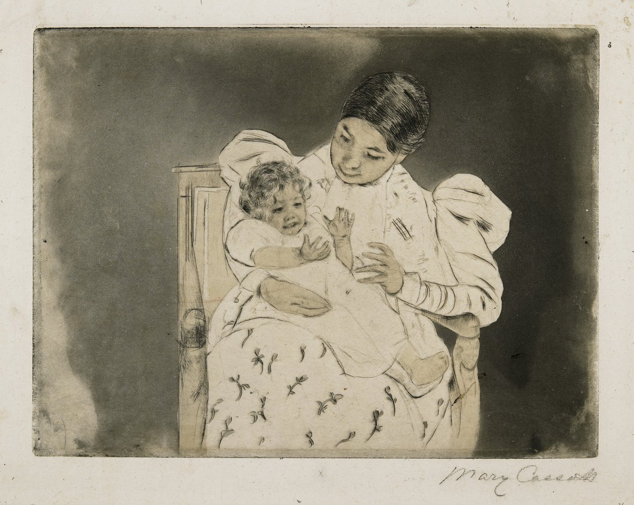 Bosé dítě, c. 1896-1897 od Mary Cassatt
