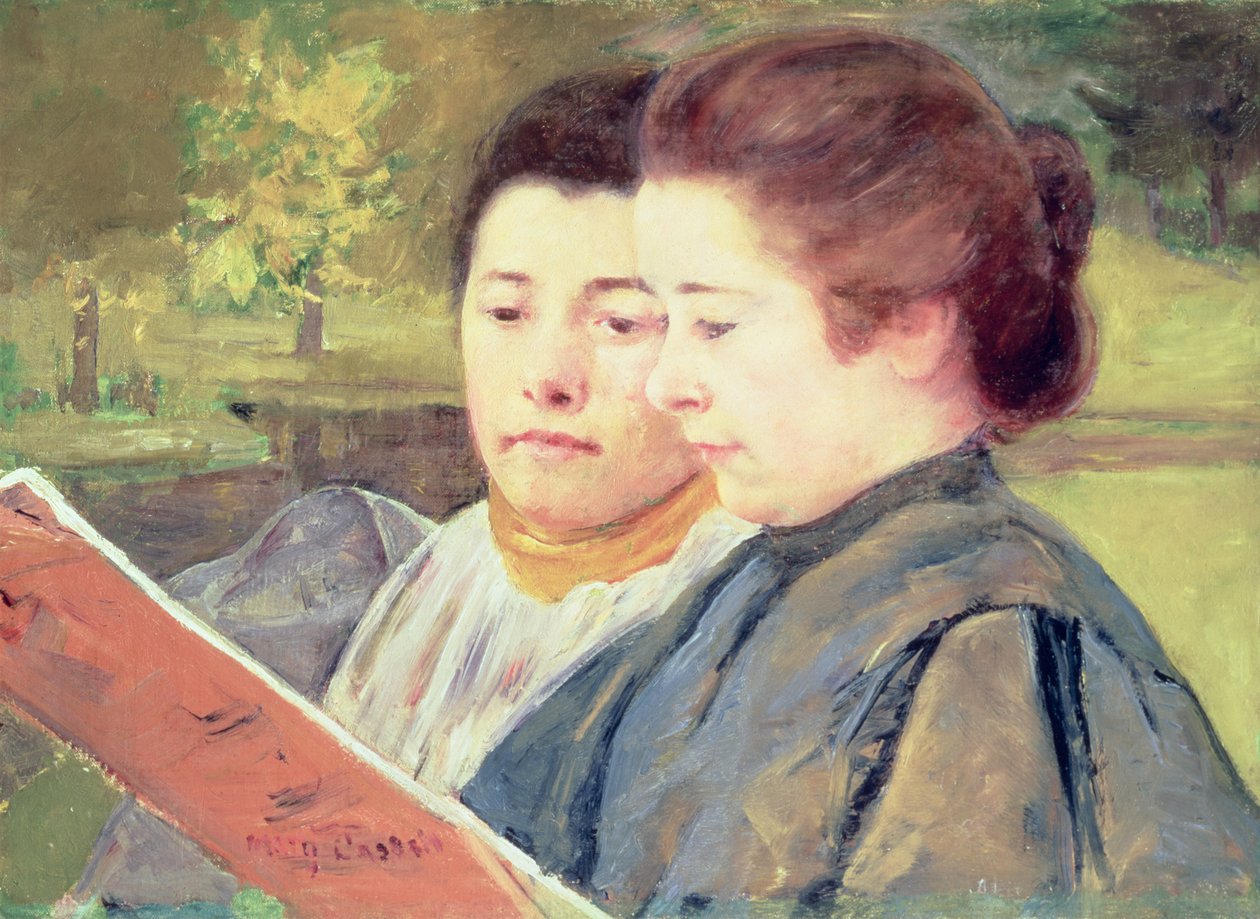 Ženy čtení od Mary Cassatt