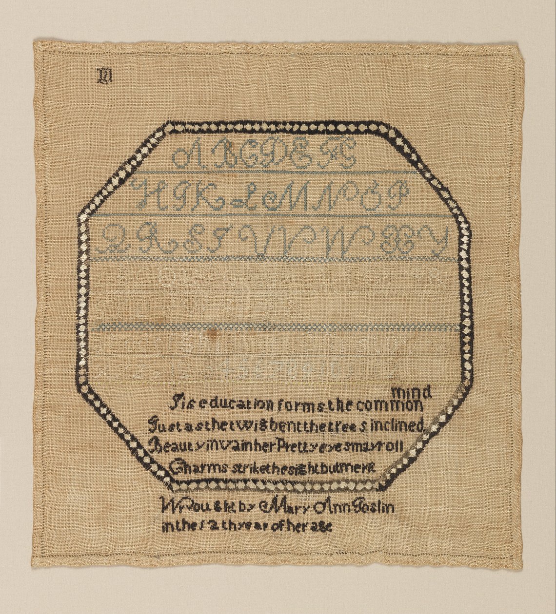 Sampler od Mary Ann Goslin