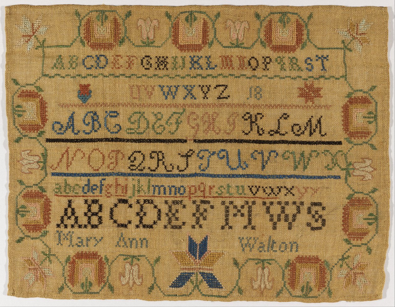 Sampler od Mary Ann Walton