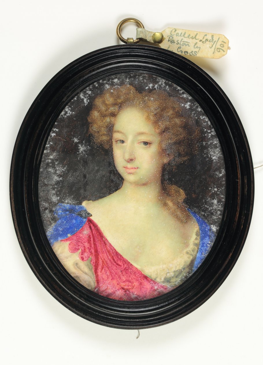Dáma jménem Lady Paston (akvarel na pergamenu) od Mary Beale