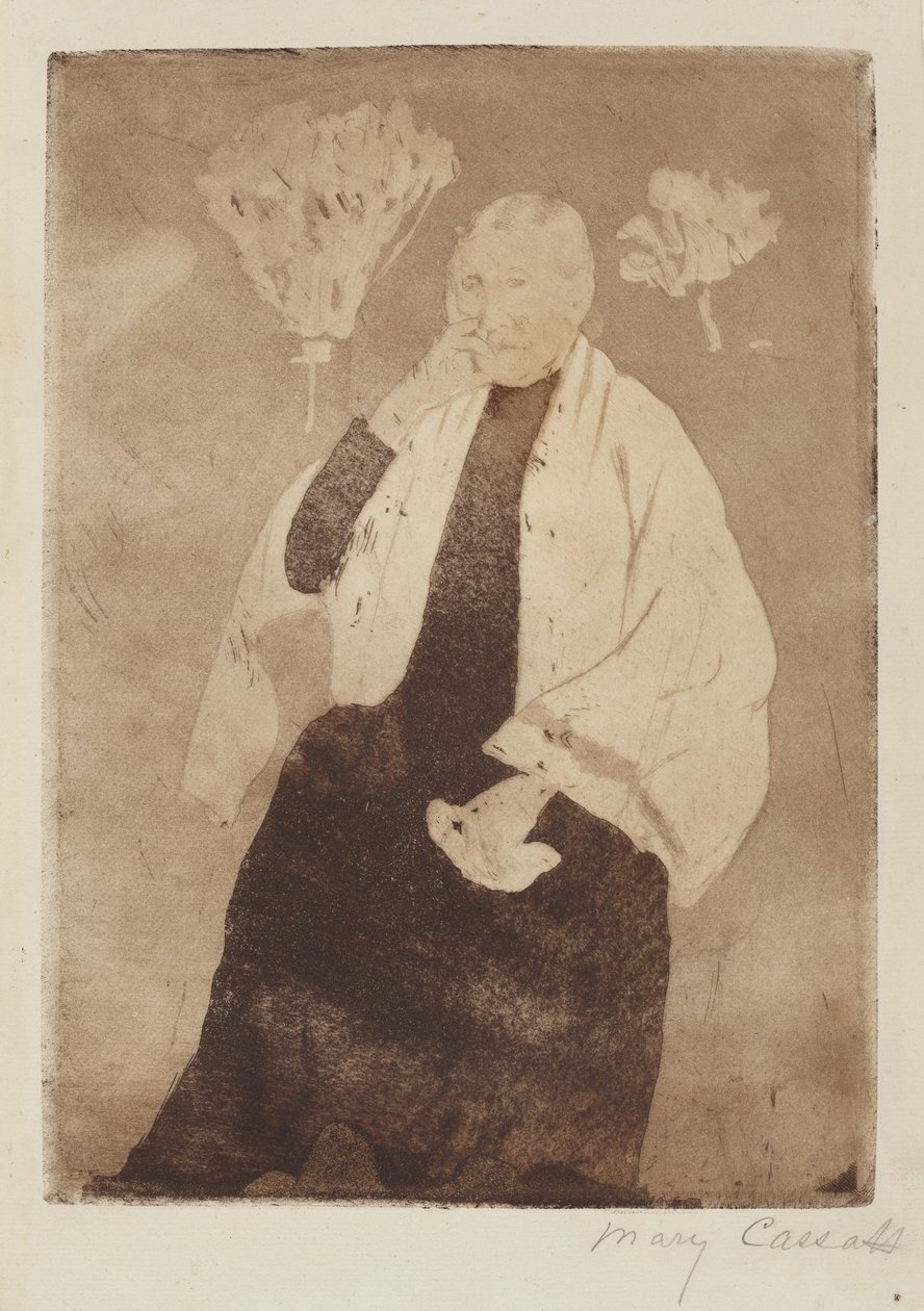Portrét umělcovy matky, c. 1889-1890. od Mary Cassatt