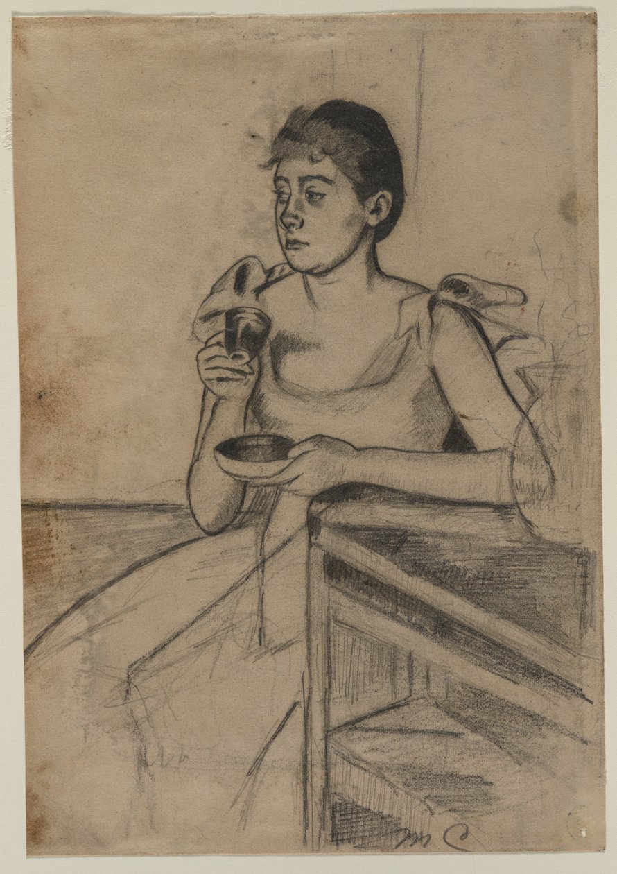 Káva po večeři (recto) od Mary Cassatt