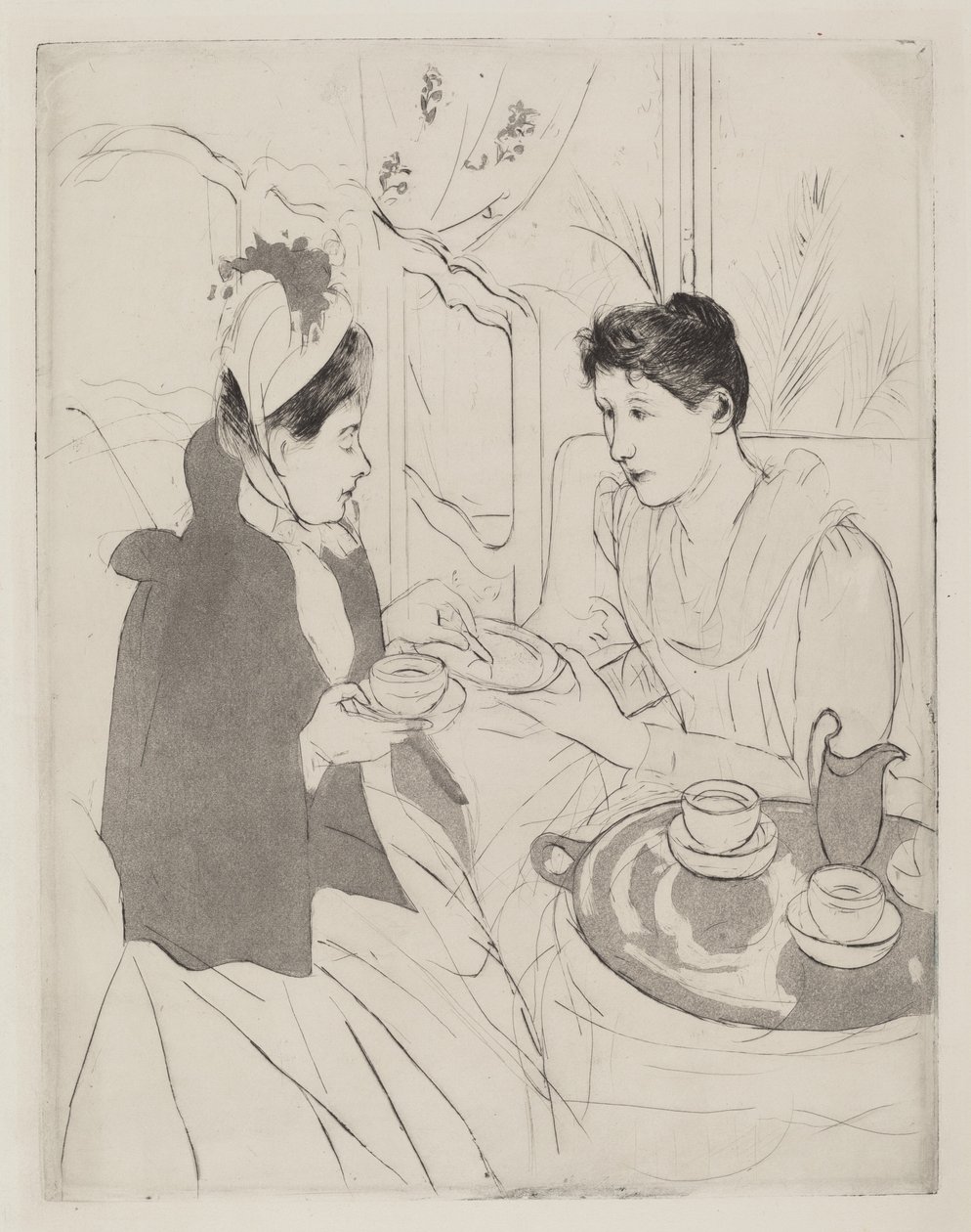 Odpolední čajový dýchánek od Mary Cassatt