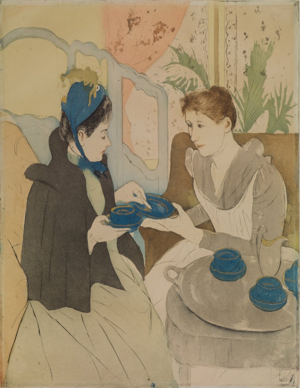 Odpolední čajový dýchánek od Mary Cassatt