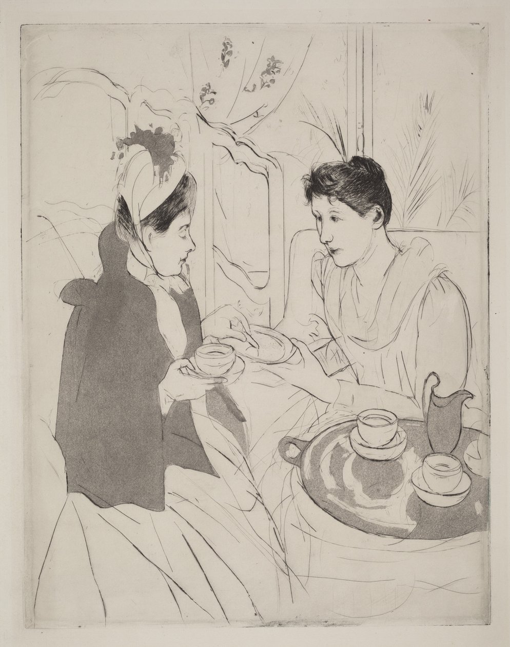 Odpolední čajový dýchánek od Mary Cassatt