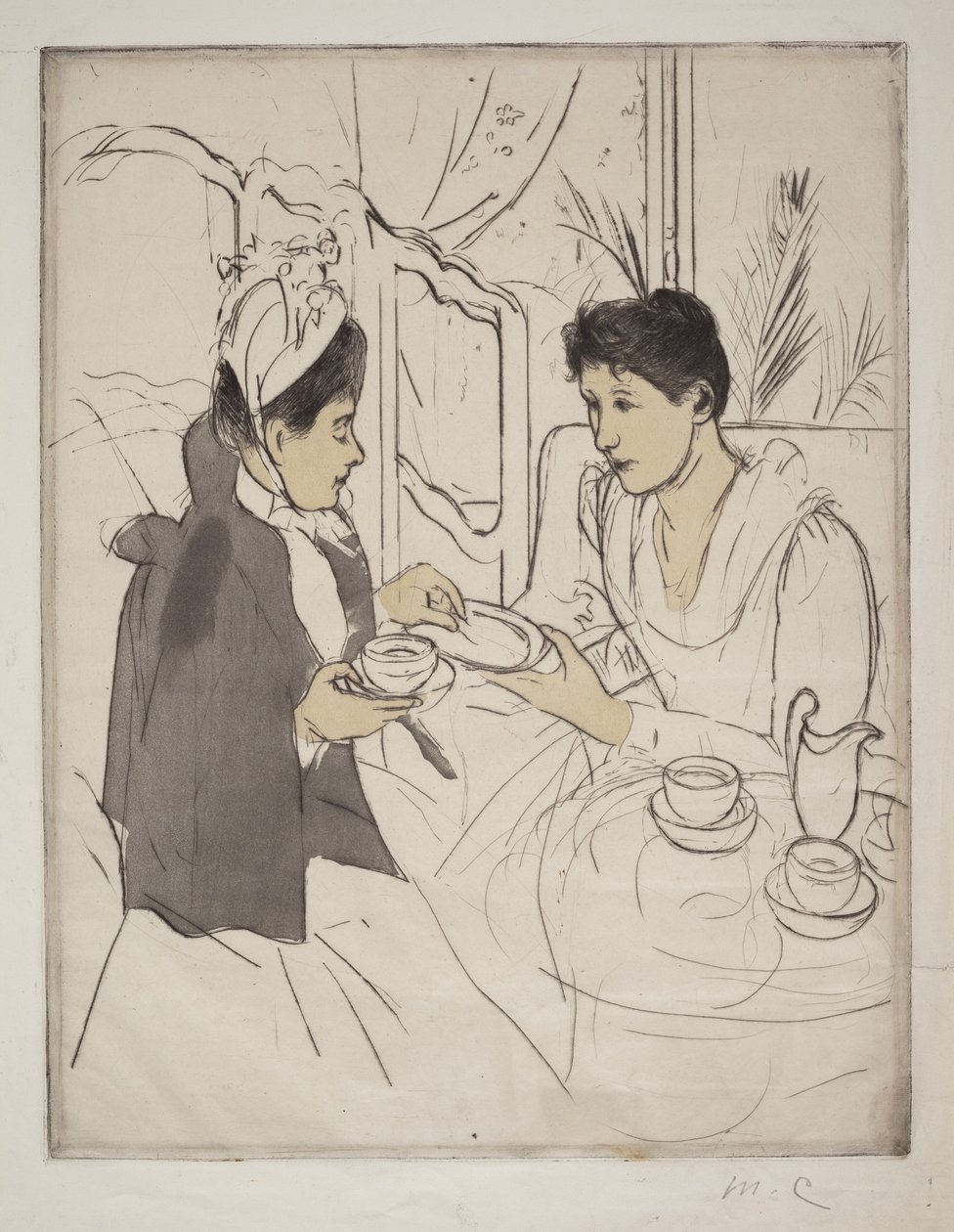Odpolední čajový dýchánek od Mary Cassatt