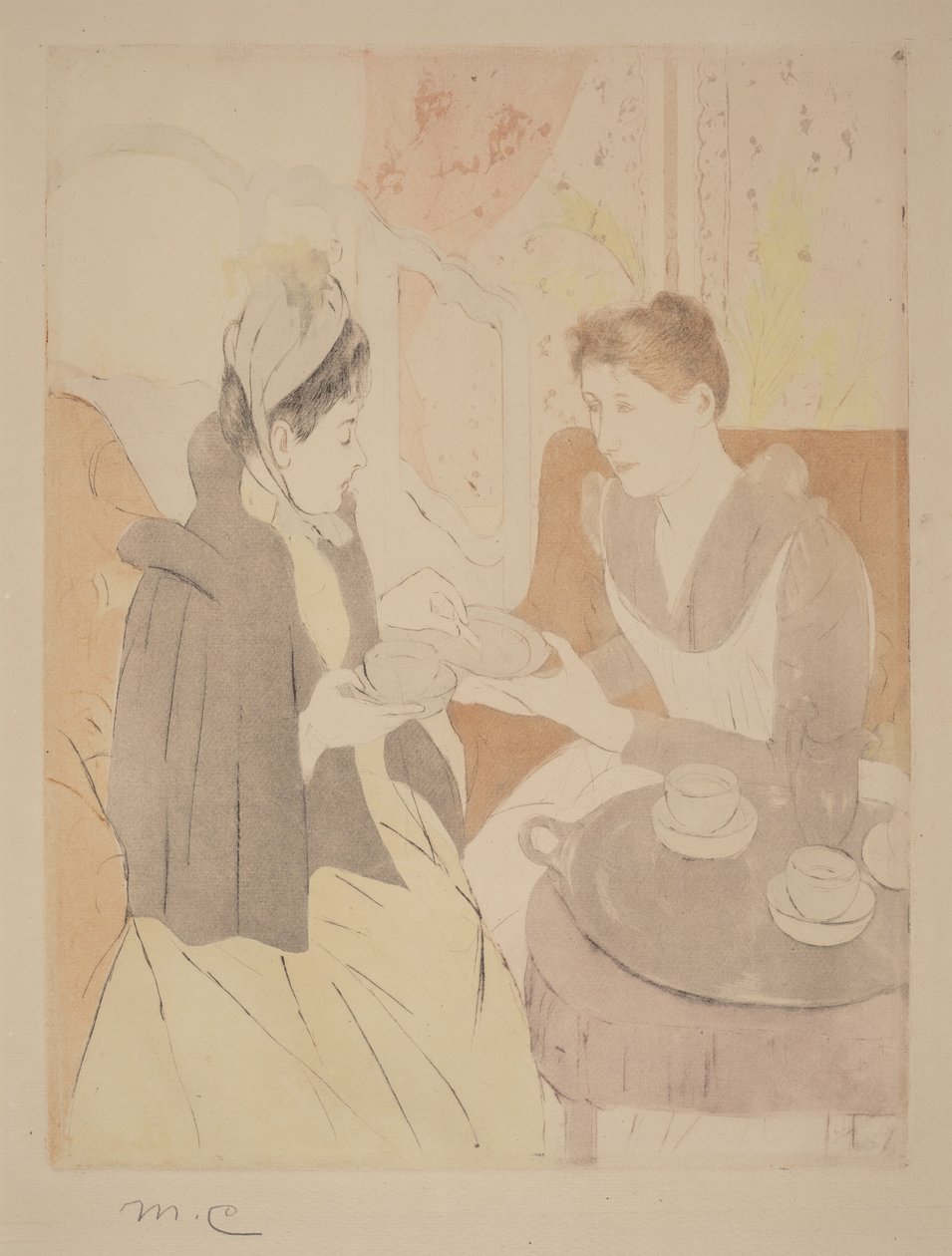 Odpolední čajový dýchánek od Mary Cassatt