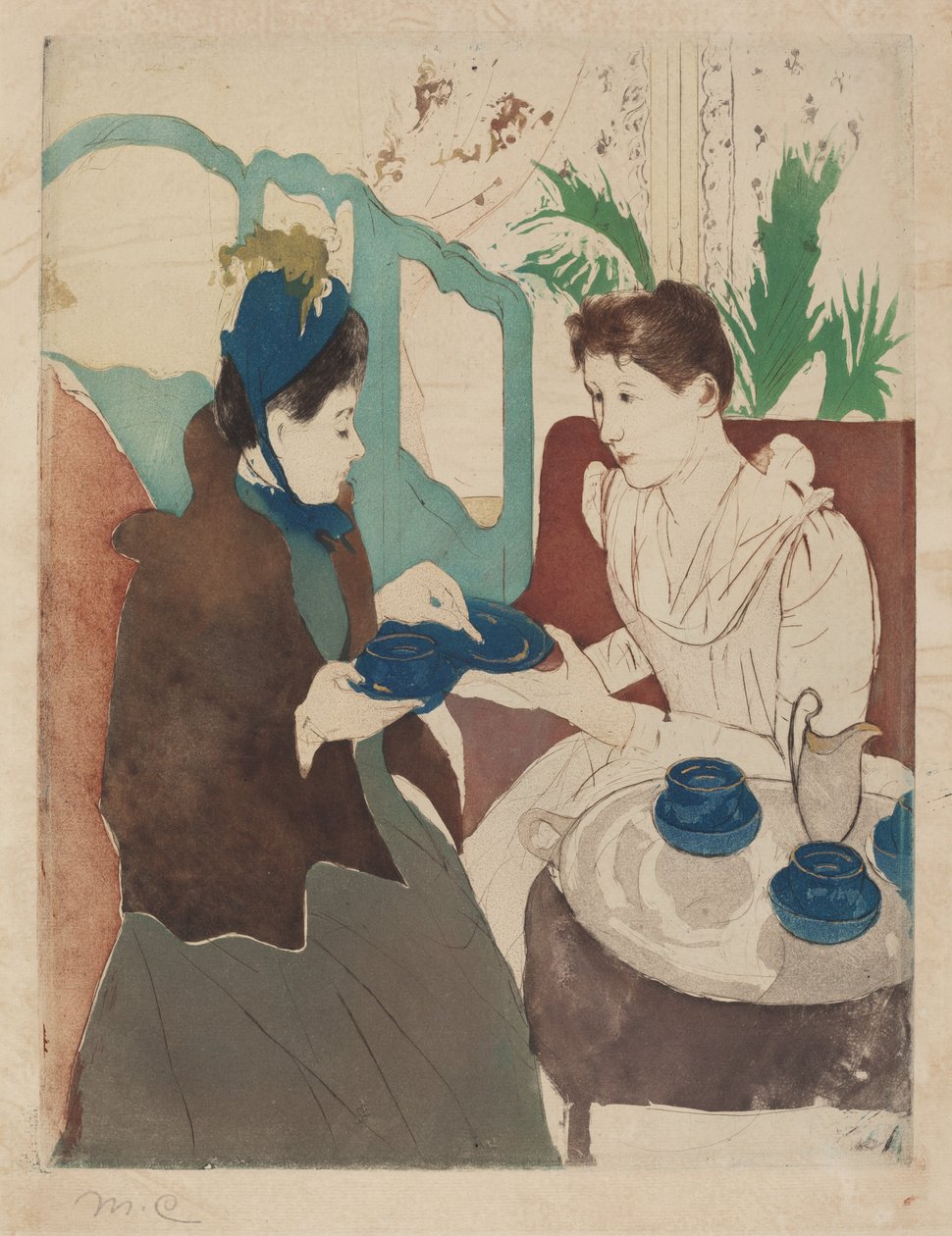Odpolední čajový dýchánek, 1890-1891. od Mary Cassatt