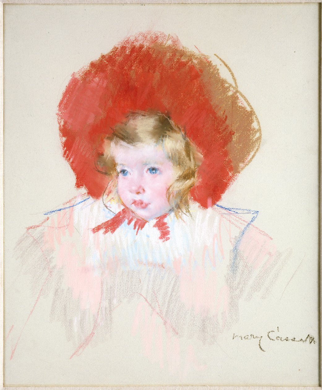 Dítě v červeném klobouku od Mary Cassatt