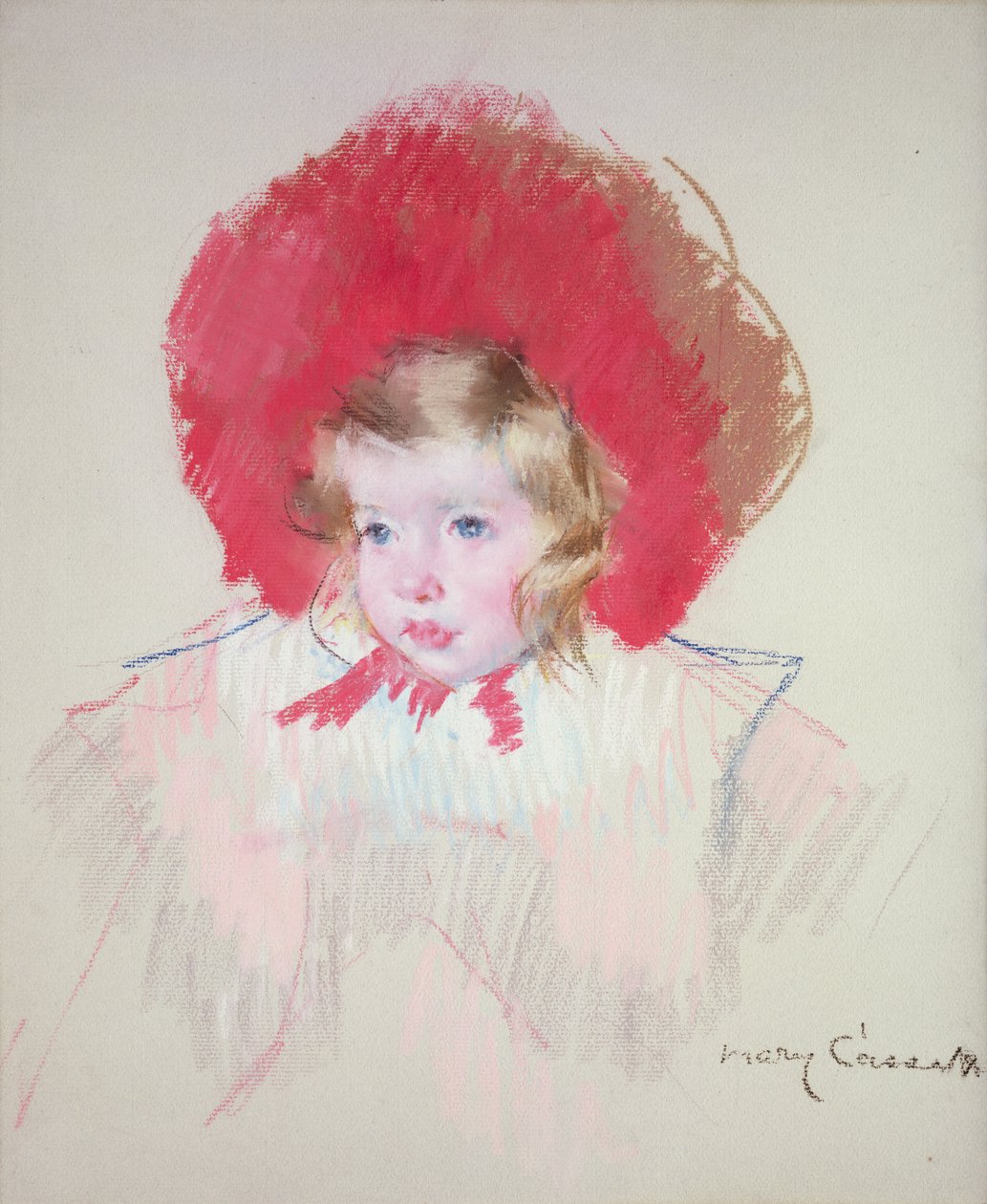 Dítě s červeným kloboukem, kolem roku 1904 od Mary Cassatt