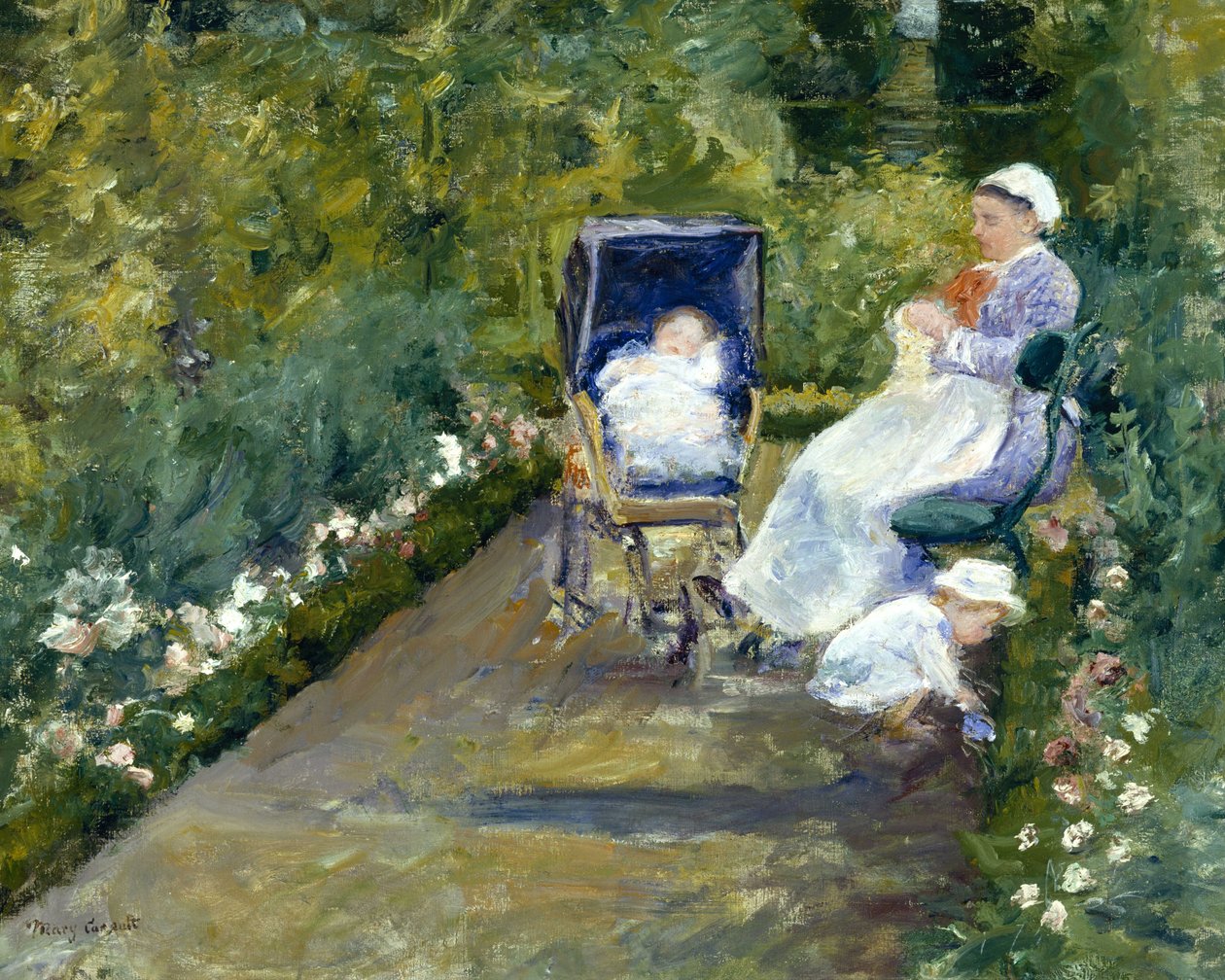 Děti v zahradě (Chůva) od Mary Cassatt
