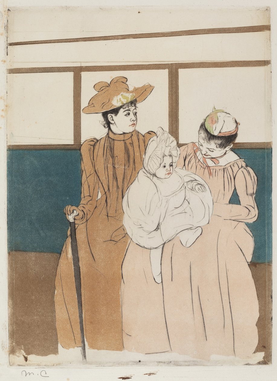 V Omnibusu od Mary Cassatt