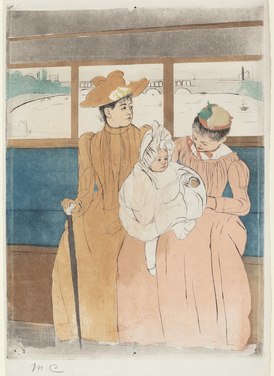 V Omnibusu od Mary Cassatt
