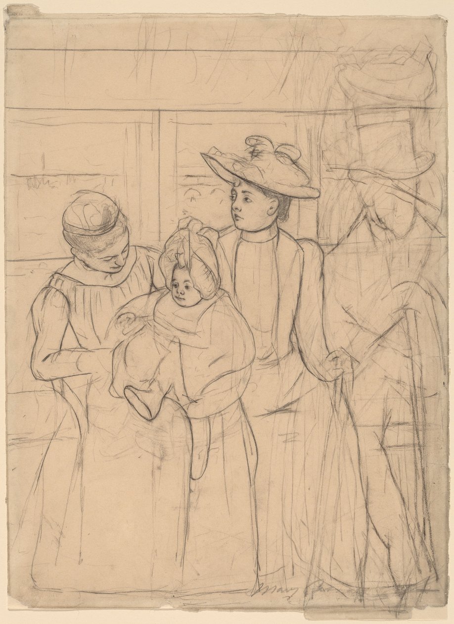 V Omnibusu od Mary Cassatt