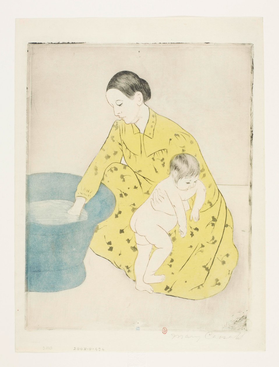 Koupel [otisk b] od Mary Cassatt