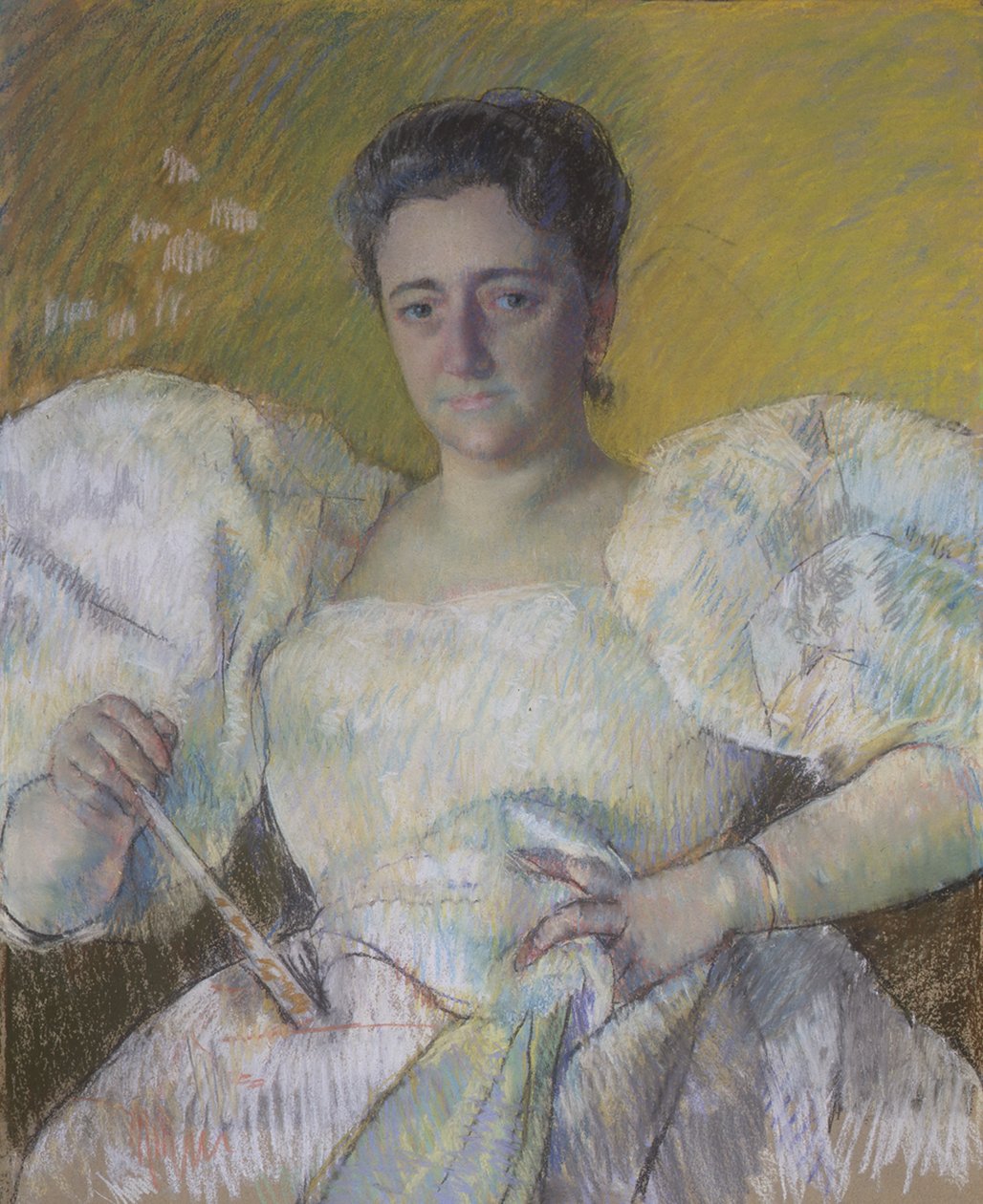 Louisine Havemeyer, 1896 (pastel na tkaném papíře a plátně) od Mary Cassatt