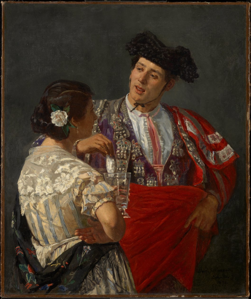 Podání panalu býčímu zápasníkovi od Mary Cassatt