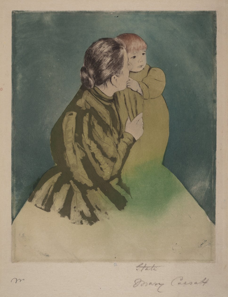 Venkovská matka s dítětem od Mary Cassatt
