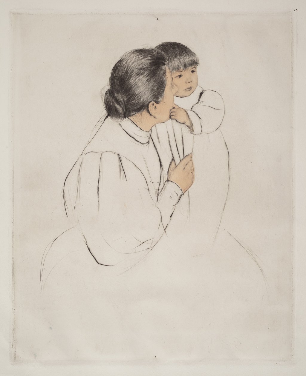 Venkovská matka a dítě od Mary Cassatt