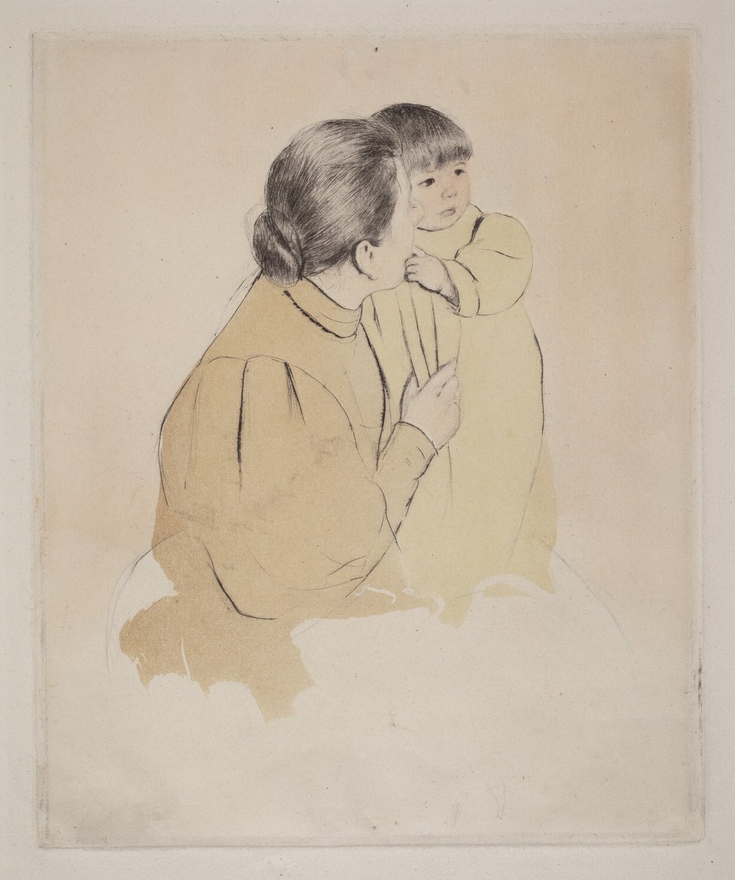 Venkovská matka a dítě od Mary Cassatt