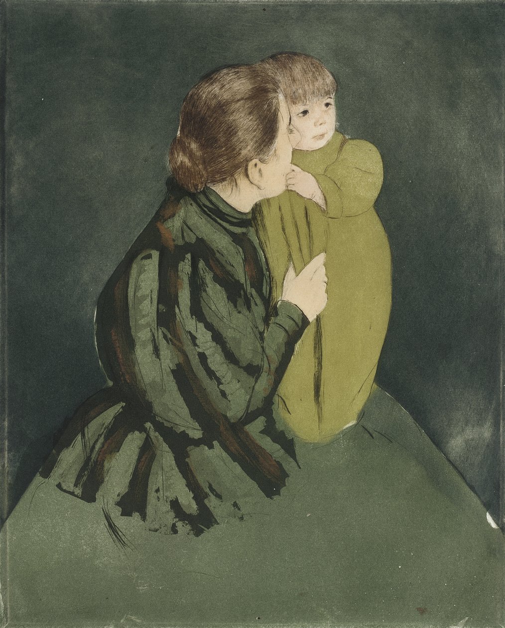 Venkovanka s dítětem od Mary Cassatt