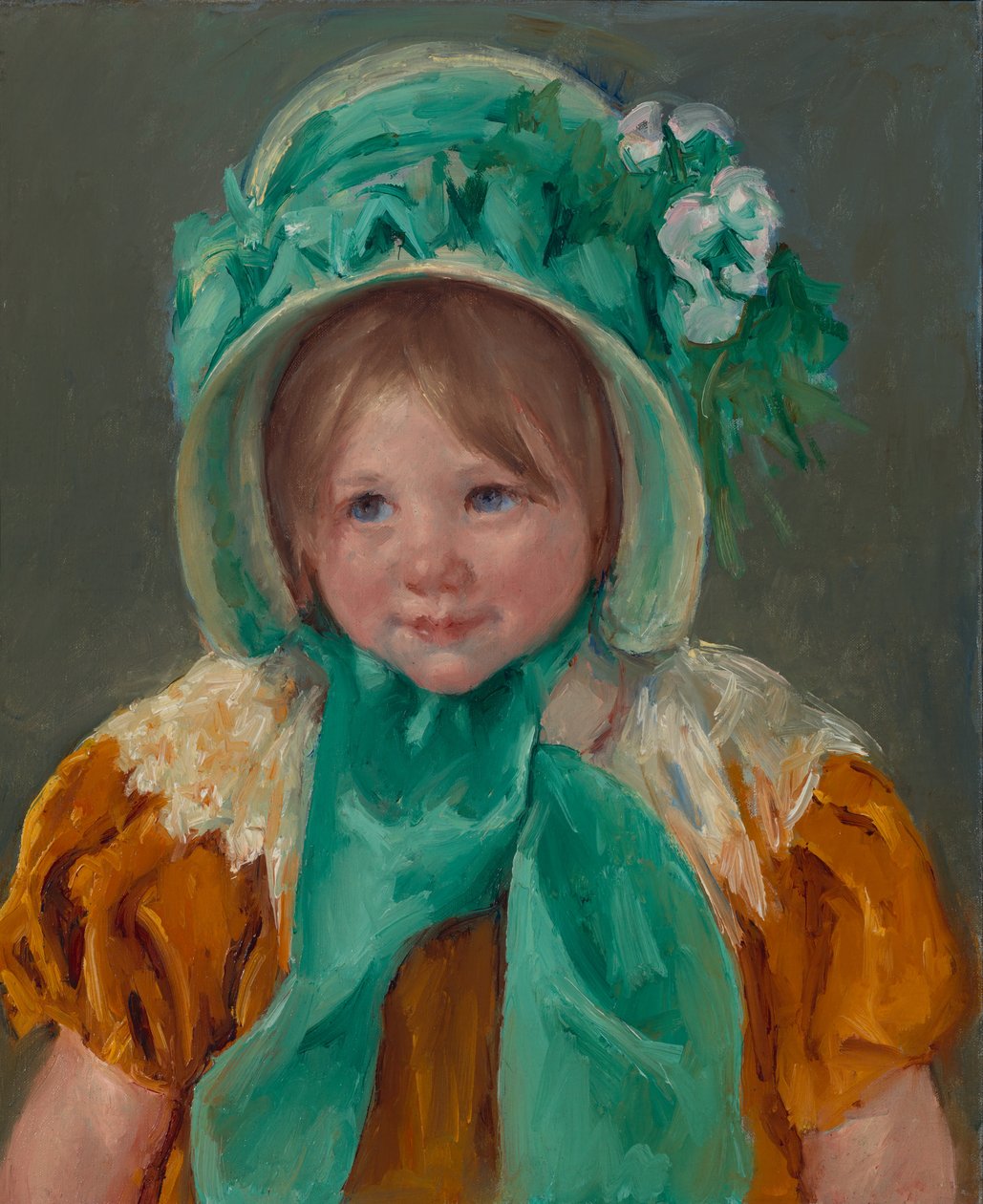 Sára v zelené čepici od Mary Cassatt