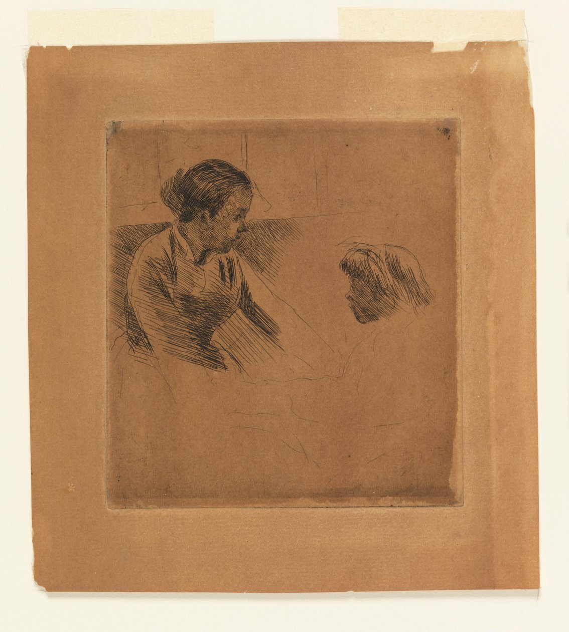 Susan a dítě proti sobě od Mary Cassatt