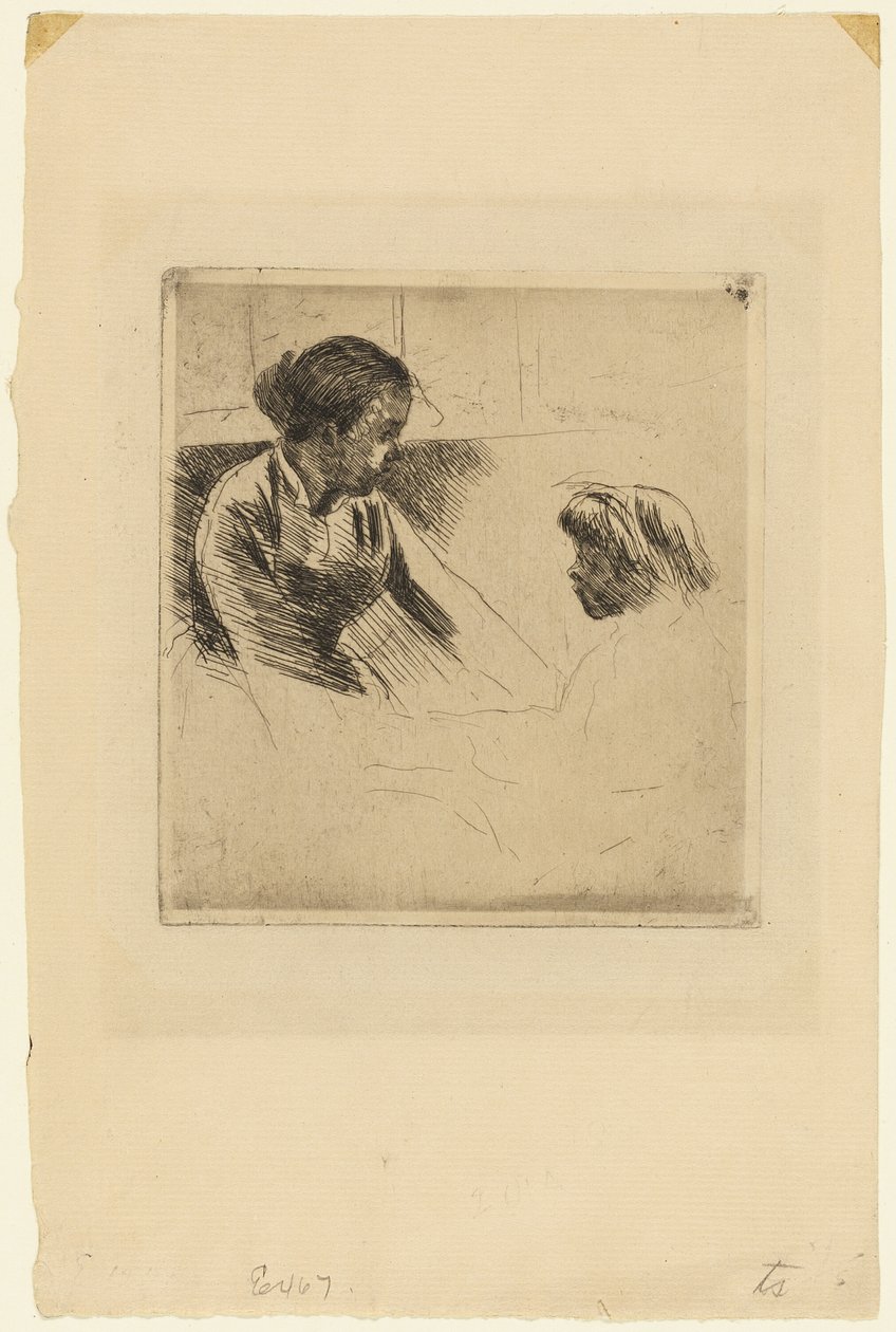Susan a dítě proti sobě od Mary Cassatt