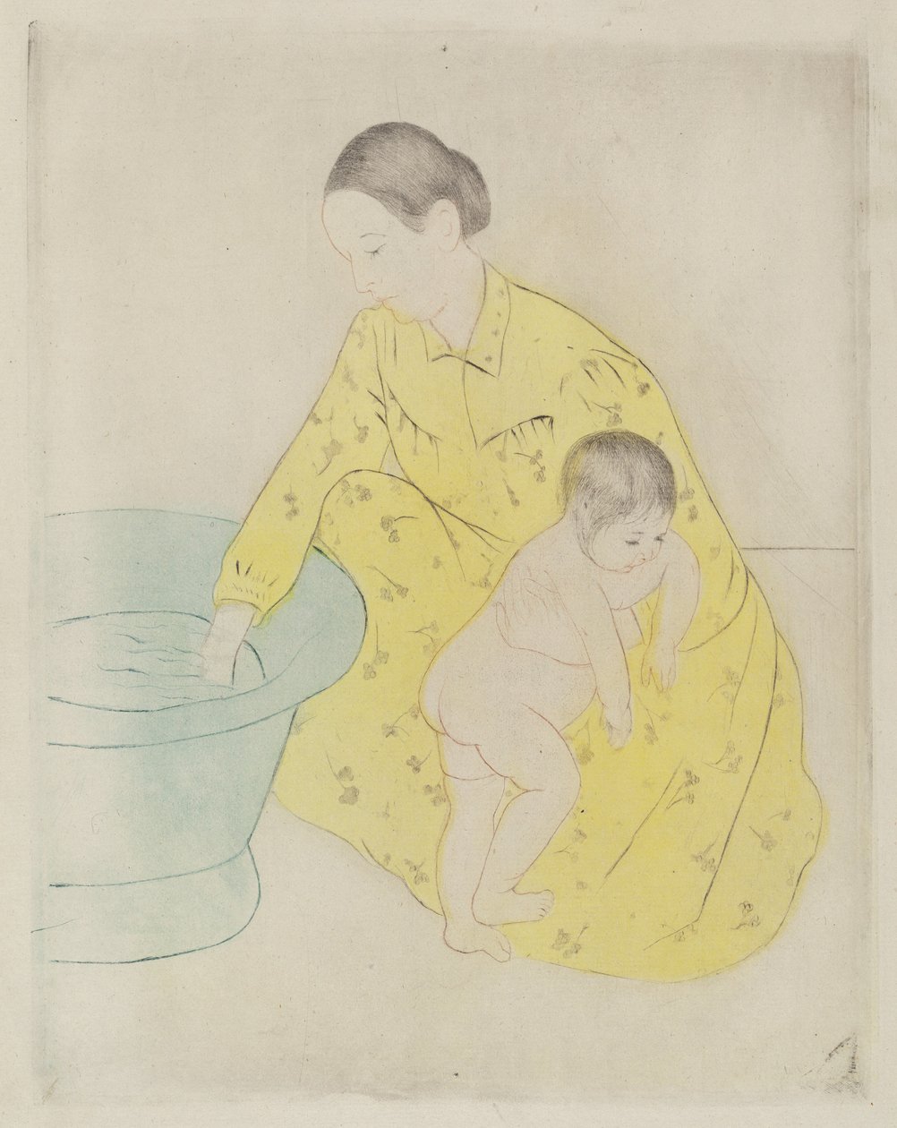 Koupel od Mary Cassatt