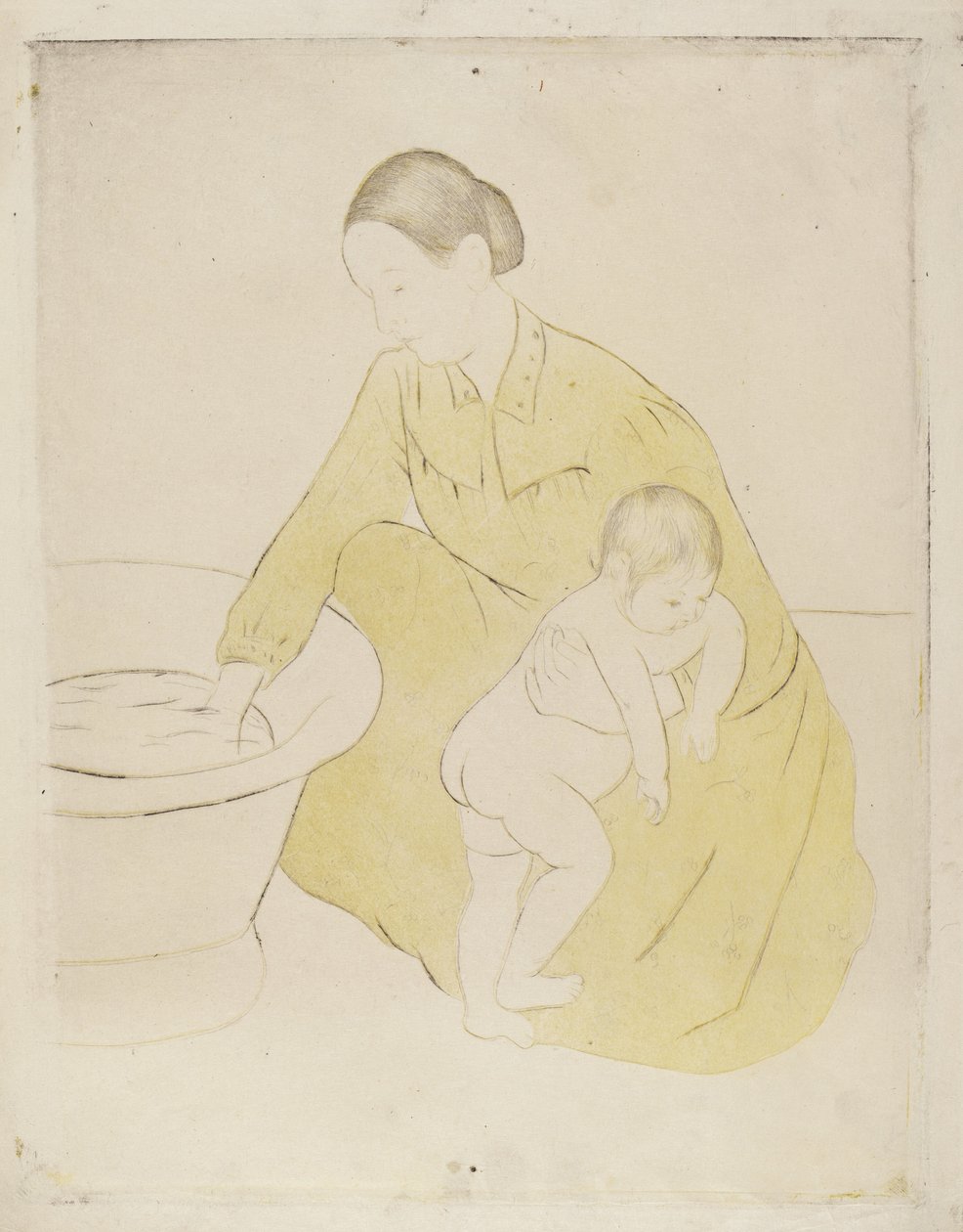 Koupel od Mary Cassatt