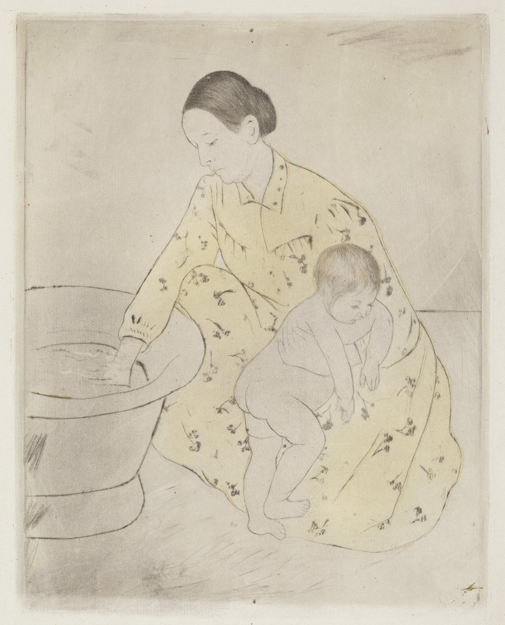 Koupel od Mary Cassatt