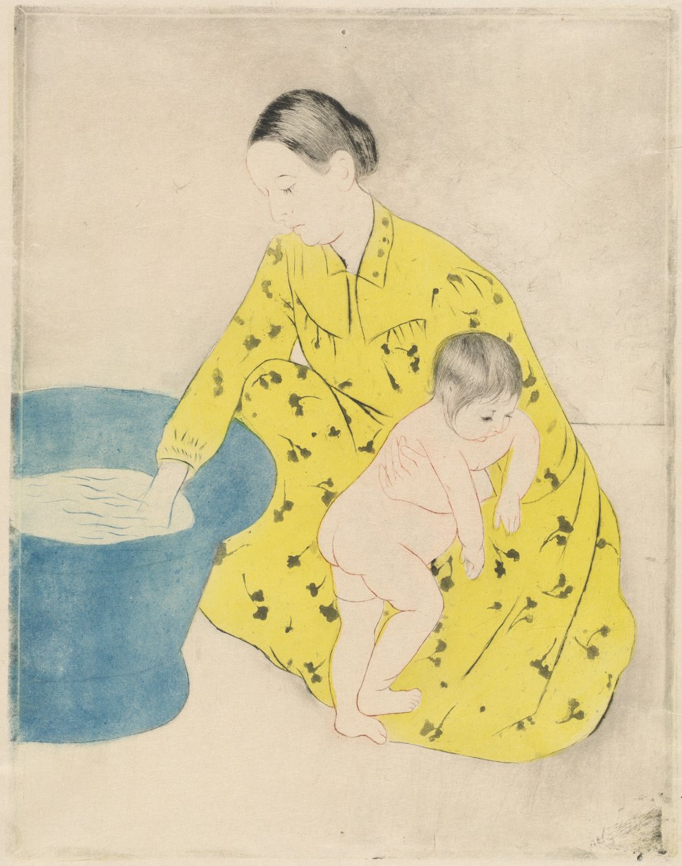 Koupel od Mary Cassatt