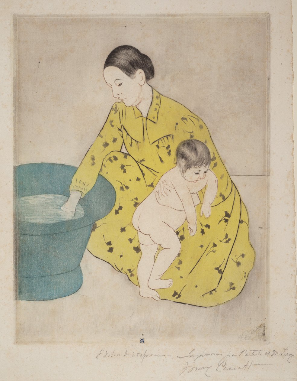Koupel od Mary Cassatt