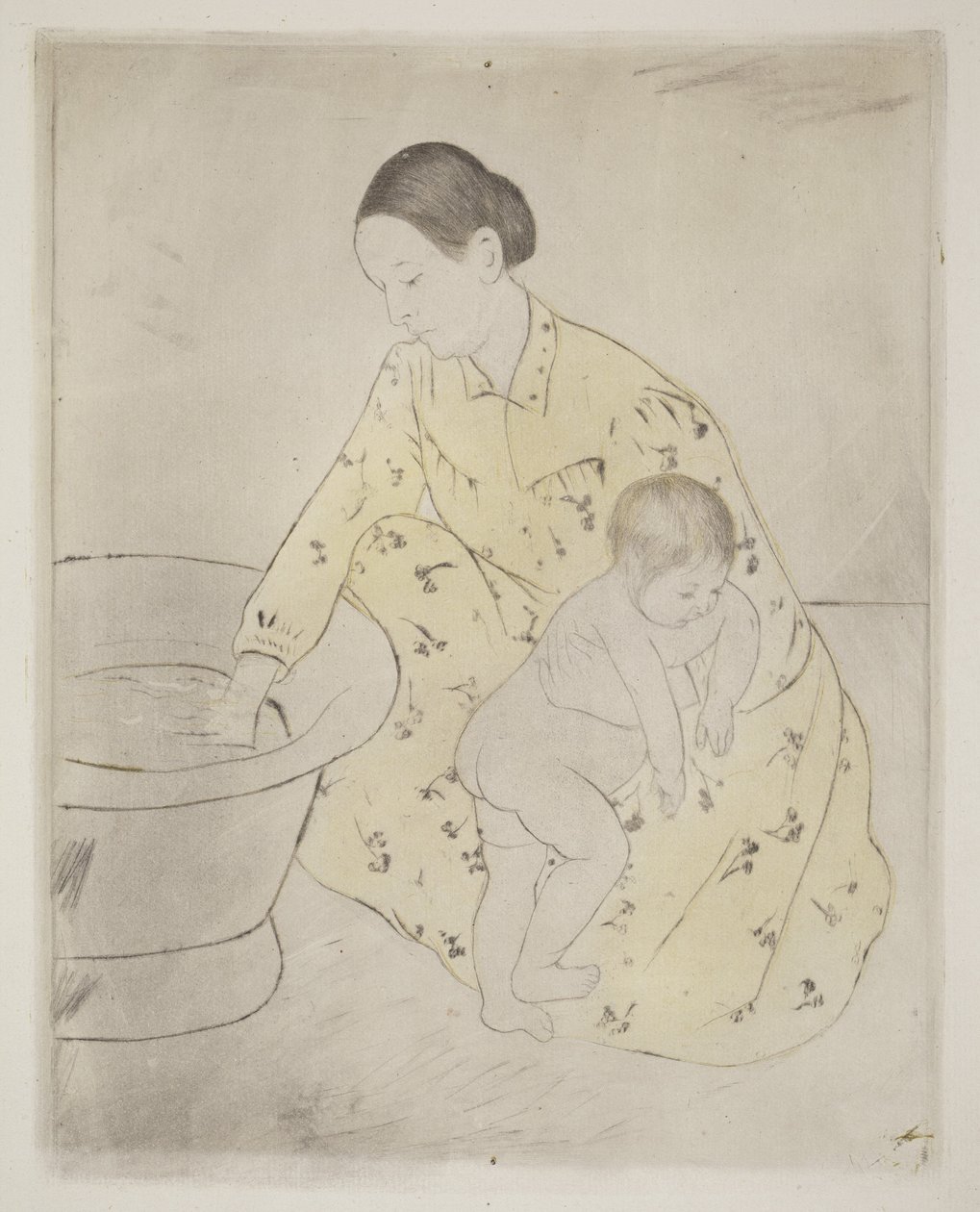 Koupel od Mary Cassatt