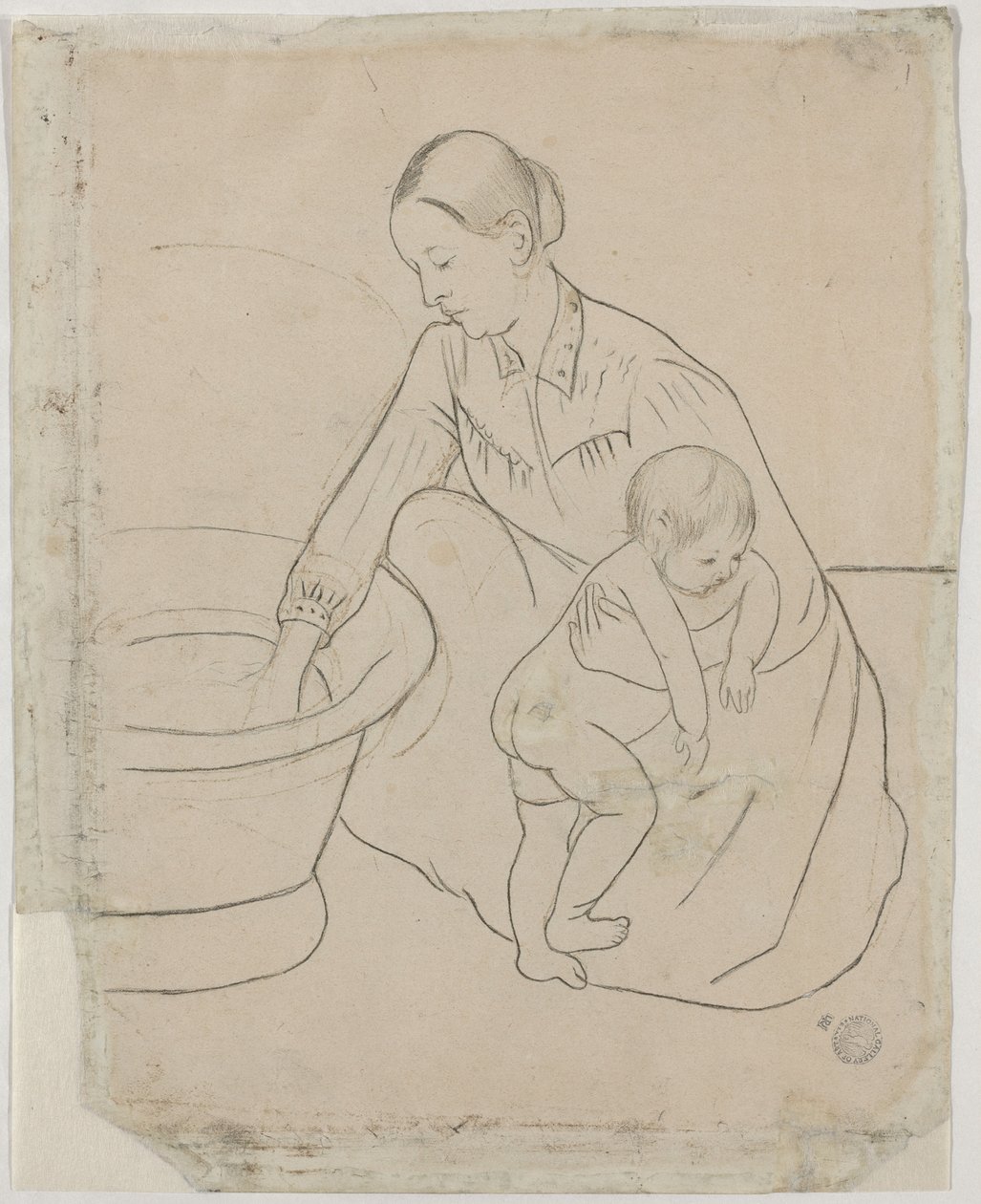 The Bath [verso] od Mary Cassatt