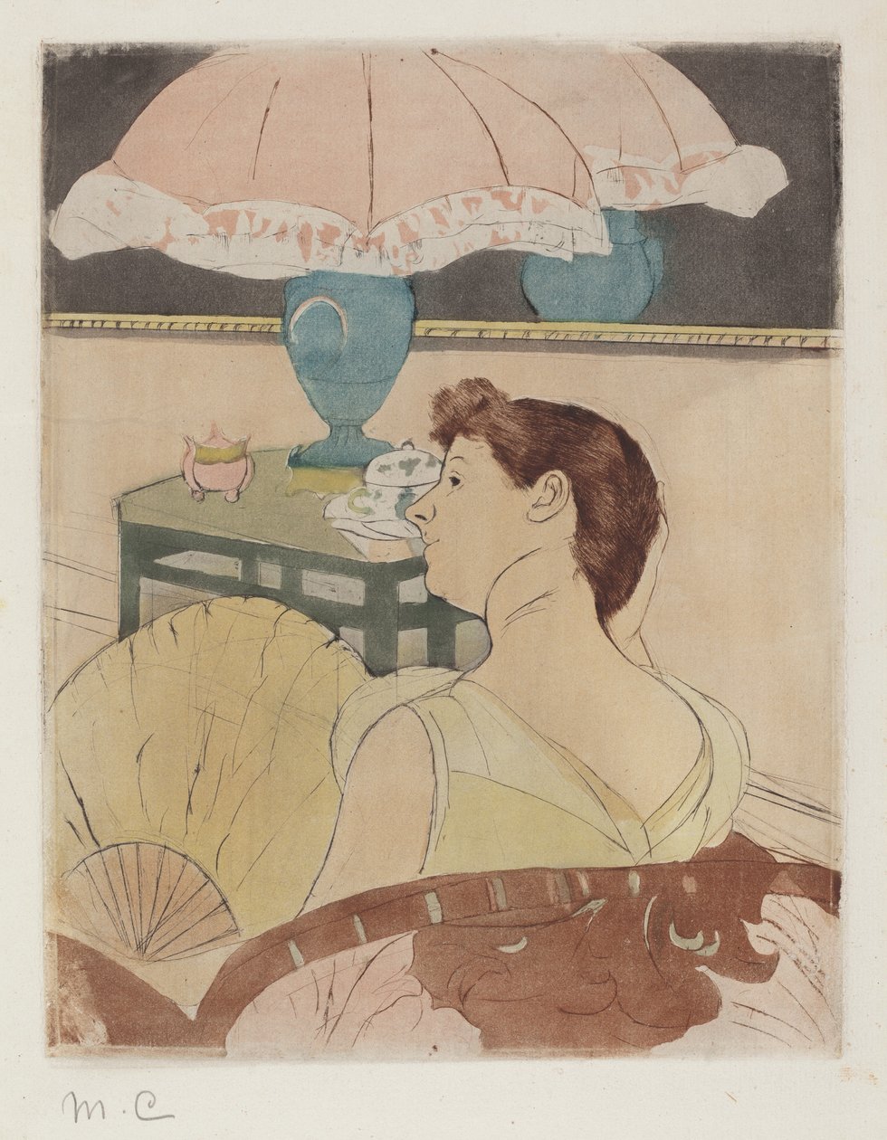 Lampa, 1890-1891. od Mary Cassatt